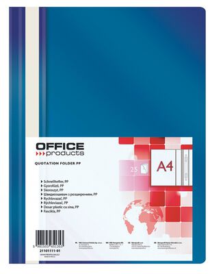 Office Products Skoroszyt, PP, A4, miękki, 100/170mikr., granatowy [BIURO]