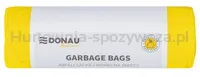 Worki na śmieci DONAU HOME, do segregacji, plastik (LDPE), 120l, 10 szt., żółte - 3