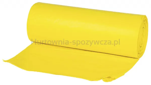 Worki na śmieci DONAU HOME, do segregacji, plastik (LDPE), 120l, 10 szt., żółte