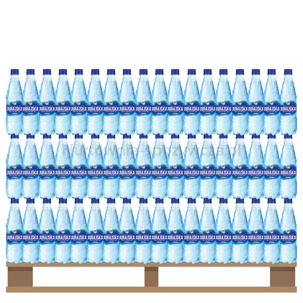 Woda Jurajska Gazowana 500 Ml <br>(Paleta 1296 sztuk) (w tym +0,50 zł/szt. zwrotnej kaucji)