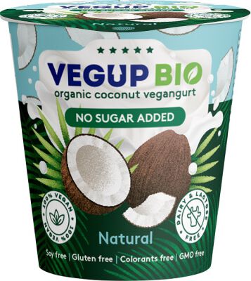 Produkt Kokosowy Naturalny Bez Dodatku Cukrów Bezglutenowy Vegangurt Bio 140 G - Vegup Bio [BIO]