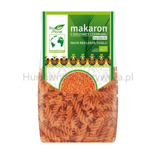 Makaron Proteinowy (Z Soczewicy Czerwonej) Świderki Bio 250 G - Bio Planet [BIO]