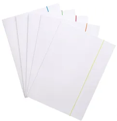 Office Products Teczka Z Gumką, Karton, A4, 300Gsm, 3-Skrz., Gumka Mix Kolorów, Biała 