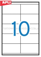 Etykiety uniwersalne APLI, 105x57mm, prostokątne, białe 100 ark. - 2