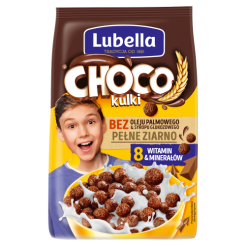 Lubella Mlekołaki Choco Kulki Zbożowe Kulki O Smaku Czekoladowym 250 G