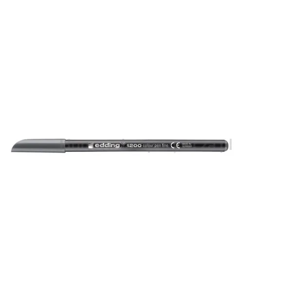 Pisak Z Cienką Końcówką E-1200 Edding, 1 Mm, Srebrnoszary