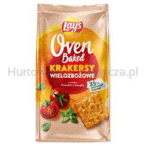 Lay's Oven Baked Krakersy Wielozbożowe Pomidor Z Bazylią 80G