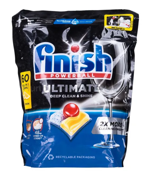 Tabletki do zmywarki FINISH Ultimate All in One, 60 szt., lemon