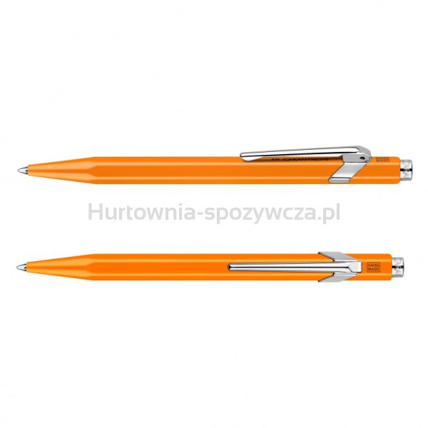 Długopis CARAN D'ACHE 849 Line Fluo, M, pomarańczowy - 3