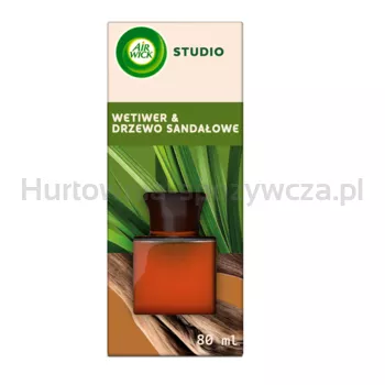 Air Wick Patyczki Zapachowe STUDIO Wetiwer & Drzewo Sandałowe/Vetiver & Sandalwood 80 ml