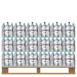 Naturalna woda mineralna Cisowianka lekko gazowana 1,5l kaucja Paleta (w tym +0,50 zł/szt. zwrotnej kaucji)