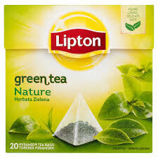 *Lipton Herbata Zielona Green Piramidki Nature 20 Torebek