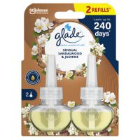 Glade 2 zapasy do elektrycznego odświeżacza Sensual Sandalwood Jasmine 2x20ml