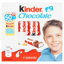 Kinder Chocolate, Batonik Z Czekolady, 4Szt, 50G