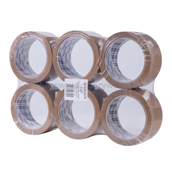 Taśma pakowa SCOTCH® Hot-melt (369), 48mm, 66m, brązowa - 6