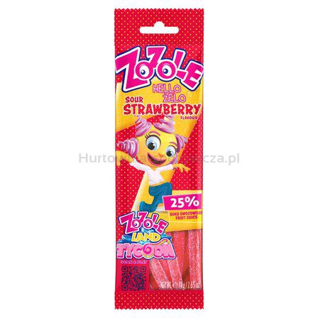 Zozole Żelki Sour Strawberry 75G
