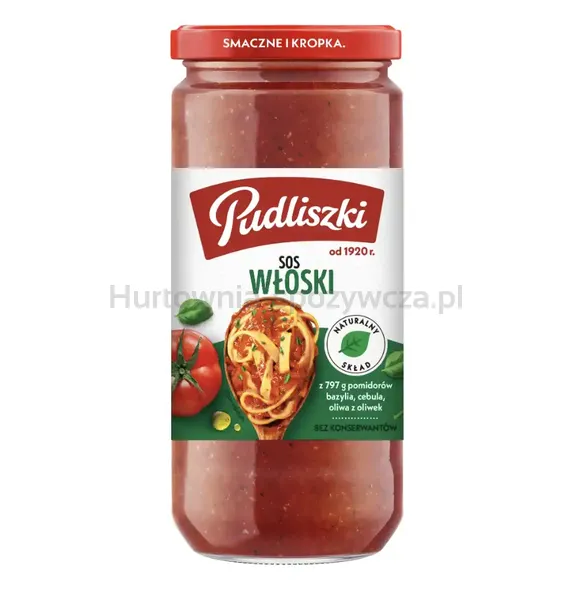 Pudliszki Sos Włoski Z Bazylią I Czosnkiem 480G