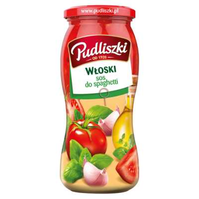 Pudliszki Sos Włoski Z Bazylią I Czosnkiem 500G