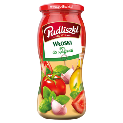 Pudliszki Sos Włoski Z Bazylią I Czosnkiem 500G