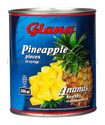 Giana Ananas Kawałki W Zalewie 3100Ml