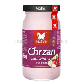 Motyl Chrzan żurawinowy 185g