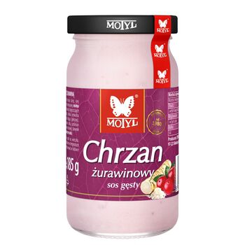 Motyl Chrzan żurawinowy 185g