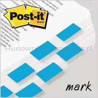 Post-It Zakładki indeksujące (680-23), PP, 25,4x43,2mm, 50 kart., jaskrawoniebieskie  - 3