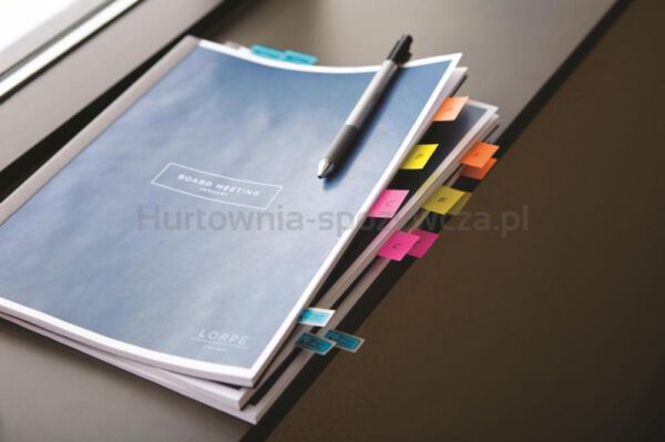 Post-It Zakładki indeksujące (680-23), PP, 25,4x43,2mm, 50 kart., jaskrawoniebieskie  - 4