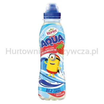 Hortex Aqua Napój o smaku truskawkowym butelka Pet 400ml