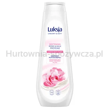 Luksja Creamy &Amp; Soft Kremowy Płyn Do Kąpieli Róża I Proteiny Mleka 900 Ml
