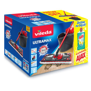 Vileda Zestaw Ultramax Box  ( Mop + Wiaderko)