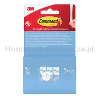 Paski samoprzylepne COMMAND™ (17020), wymienne, mini, 40 szt., transparentne - 2