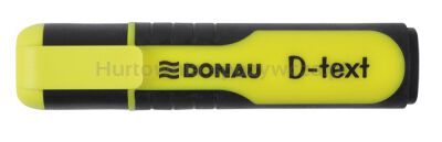 Donau Zakreślacz fluorescencyjny D-Text, 1-5mm (linia), żółty [BIURO]