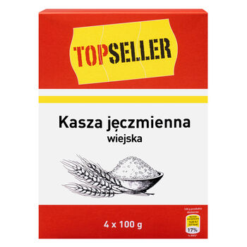 Topseller Kasza Jęczmienna Wiejska Średnia 4X100 G