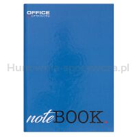 Brulion OFFICE PRODUCTS, A4, w linie, 96 kart., mix kolorów - 4