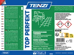 Środek odtłuszczająco-myjący do powierzchni twardych TENZI, Top Perfekt, atest PZH, 1l