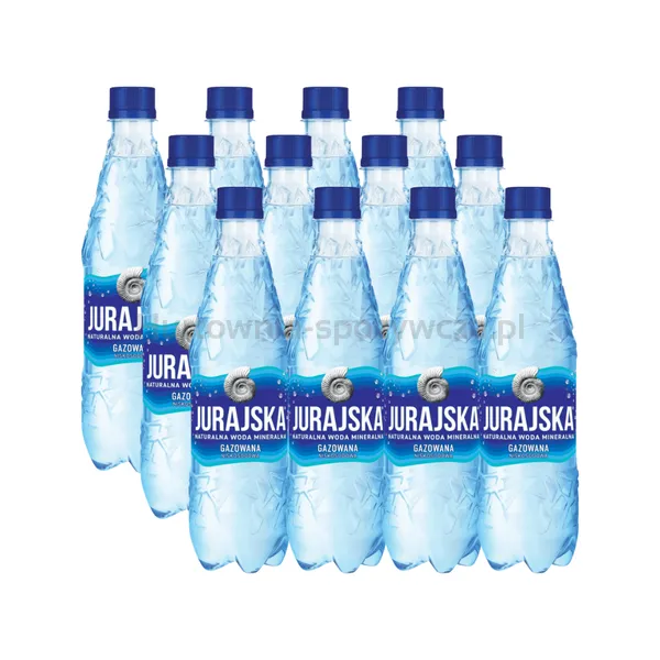 Jurajska Naturalna woda mineralna gazowana 500 ml(w tym +0,50 zł/szt. zwrotnej kaucji)