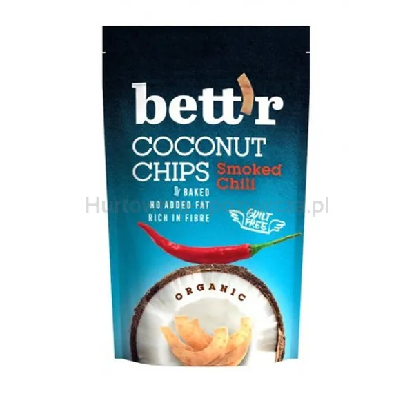 Chipsy kokosowe z chili bezglutenowe BIO 70 g