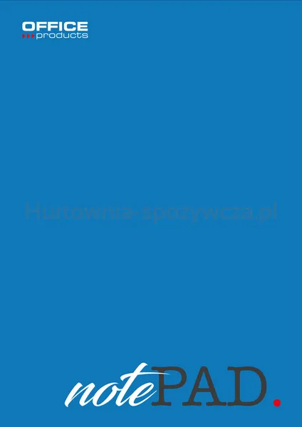 Blok biurowy OFFICE PRODUCTS, A4, w kratkę, 100 kart., 60gsm