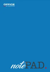 Blok biurowy OFFICE PRODUCTS, A4, w kratkę, 100 kart., 60gsm