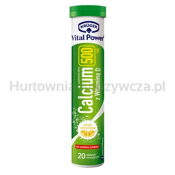 Kruger Vital Power Calcium 500mg z witaminą D 84g