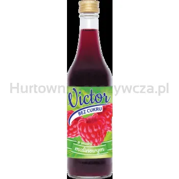 Zaprawa do napojów o smaku malinowym 500 ml bez cukru. Victor