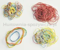 Gumki krzyżowe Q-CONNECT, 0,1kg, średnica 100mm, mix kolorów - 3