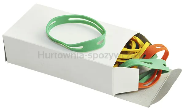 Q-Connect Gumki krzyżowe 0,1kg, średnica 100mm, mix kolorów 