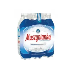 Muszynianka Woda mineralna gazowana, średnionasycona CO2 1,5l (w tym +0,50 zł/szt. zwrotnej kaucji)