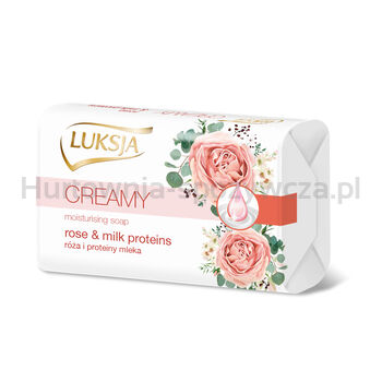 Luksja mydło w kostce Creamy Soft Kremowe Róża i Proteiny mleka 90 g