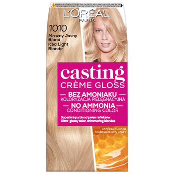 L'Oreal Paris Casting CreMe Gloss Farba Do Włosów 1010 Jasny Lodowy Blond 180 Ml