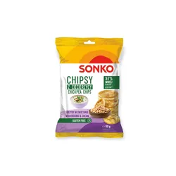 SONKO Chipsy z ciecierzycy o smaku grzybów w śmietanie 60g