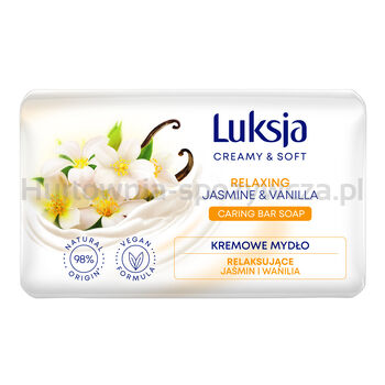 Luksja Mydło W Kostce Creamy Soft Kremowe Jaśmin I Wanilia 90 G