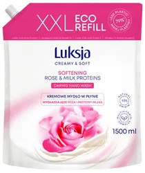 Luksja Kremowe mydło w płynie róża, zapas 1500ml